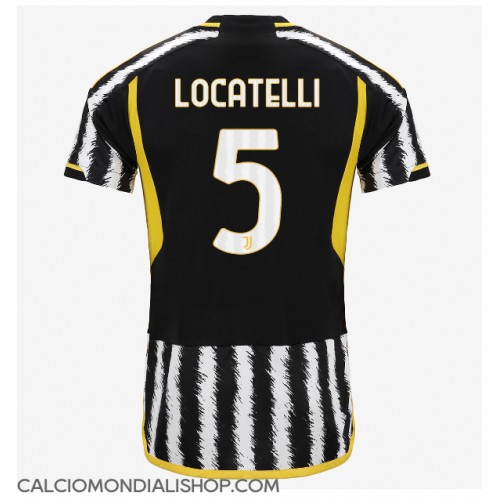 Maglie da calcio Juventus Manuel Locatelli #5 Prima Maglia 2023-24 Manica Corta
